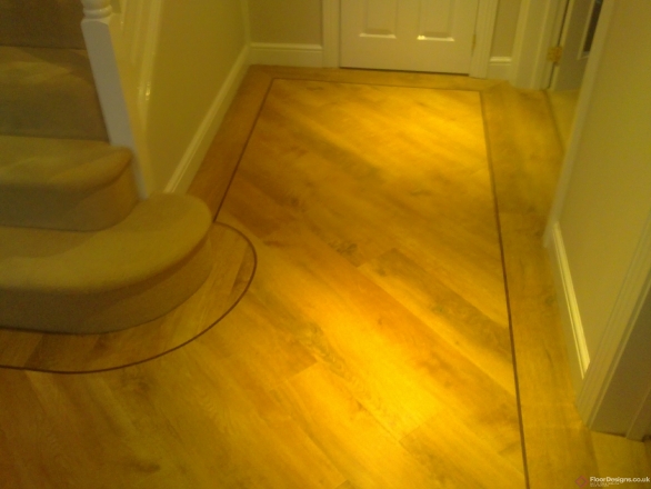 Kardean flooring Transforming a Hallway