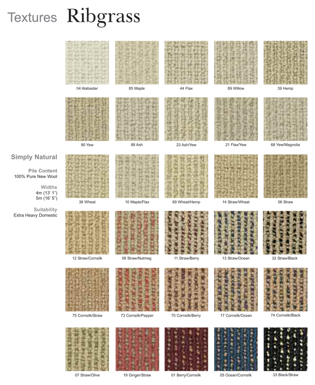 Axminster Carpets Simply Natural Ribgrass 650
